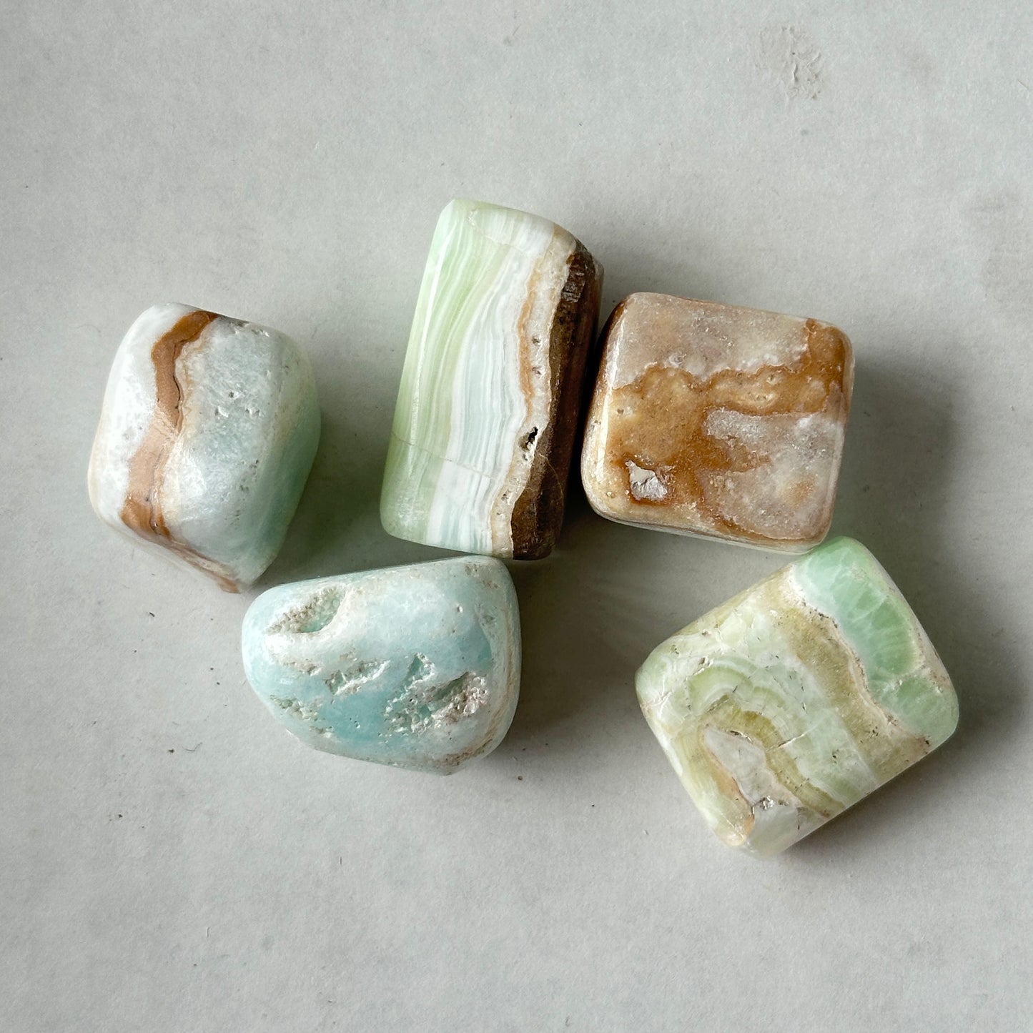 Medium Tumbled Caribbean Calcite from Pakistan