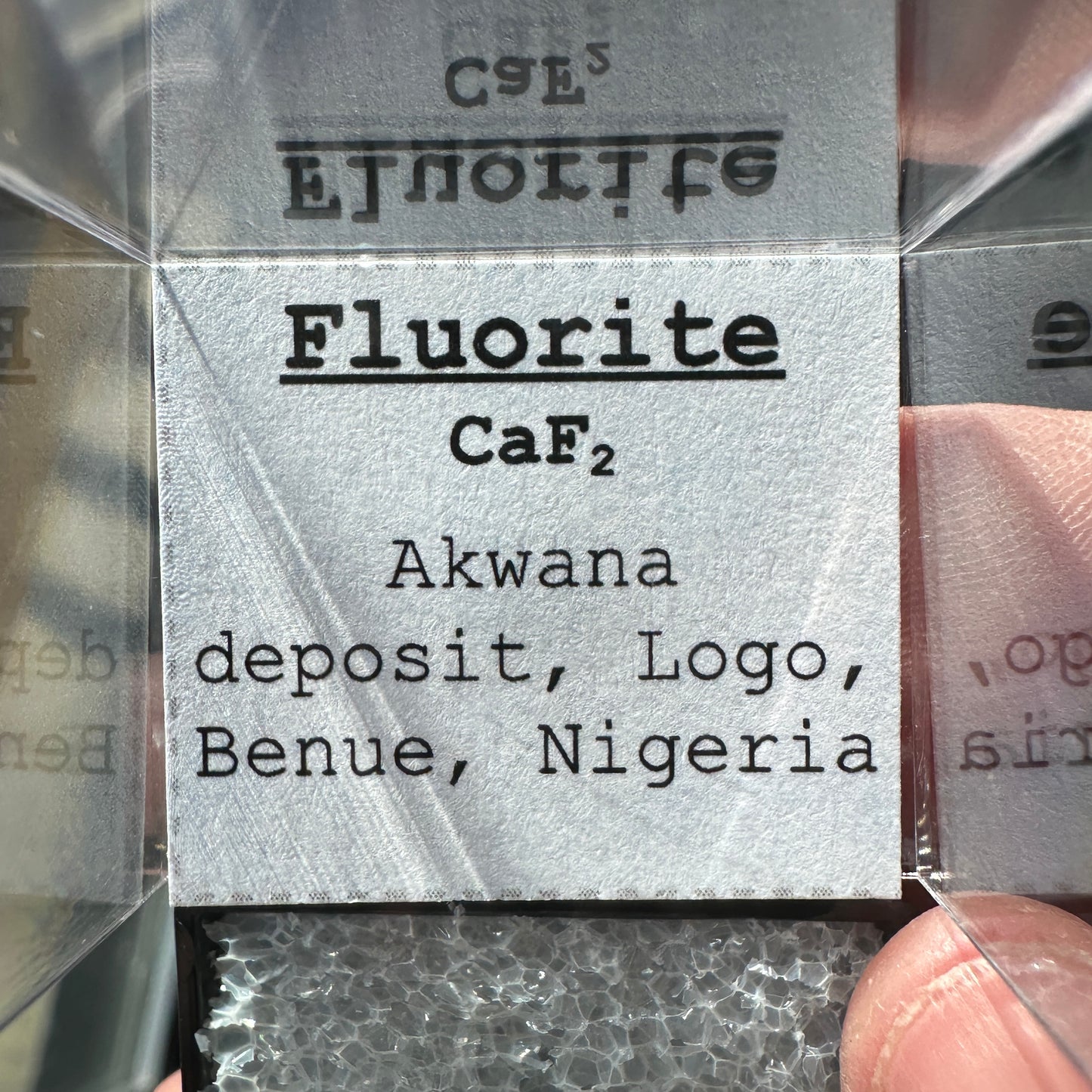Fluorite Perky Box Specimen from Nigeria