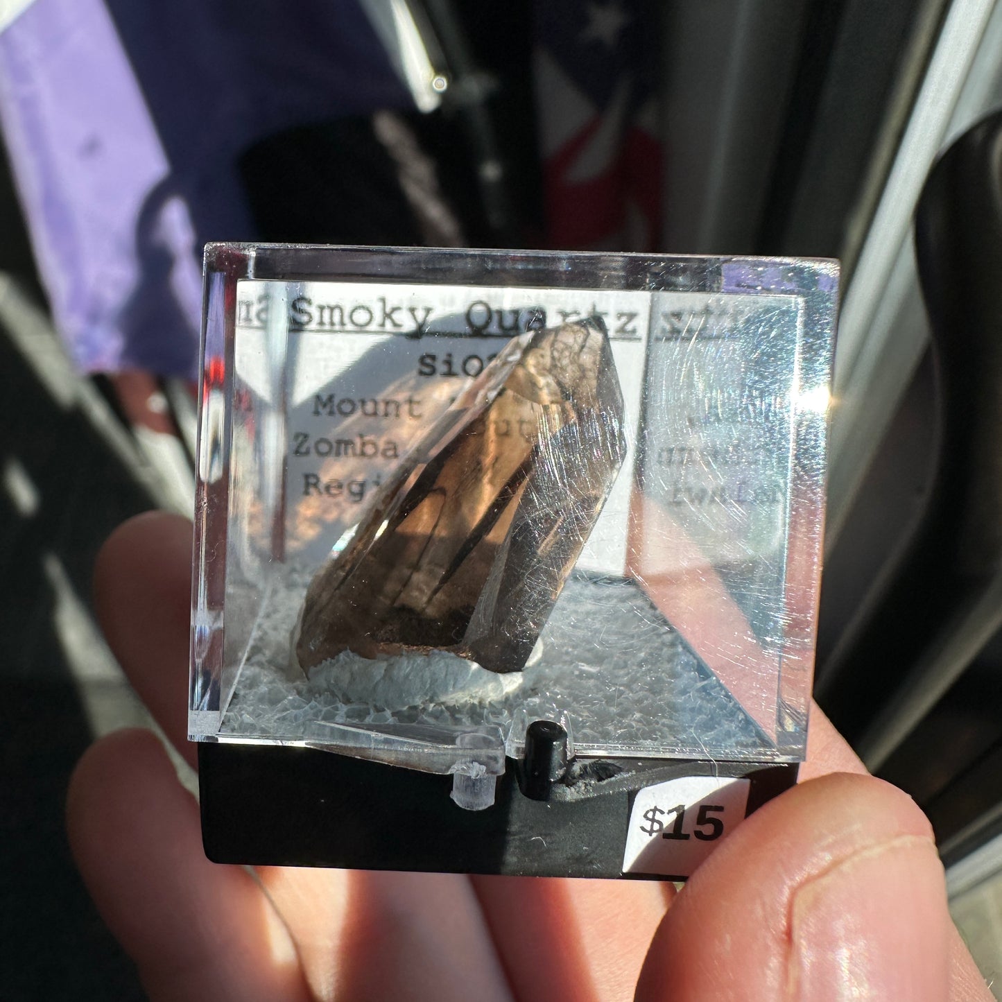 Gem Alpine Smoky Quartz Perky Box Specimen from Malawi
