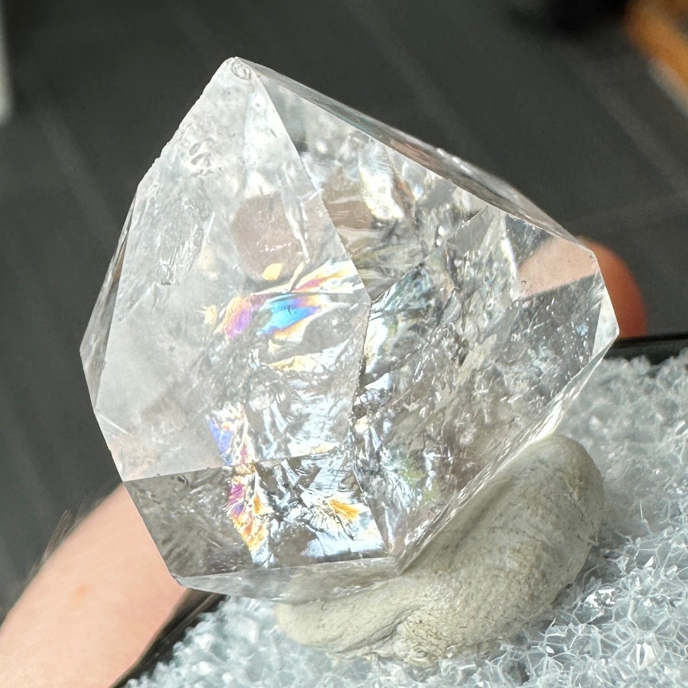 Herkimer Diamond Quartz Perky Box Specimen from New York