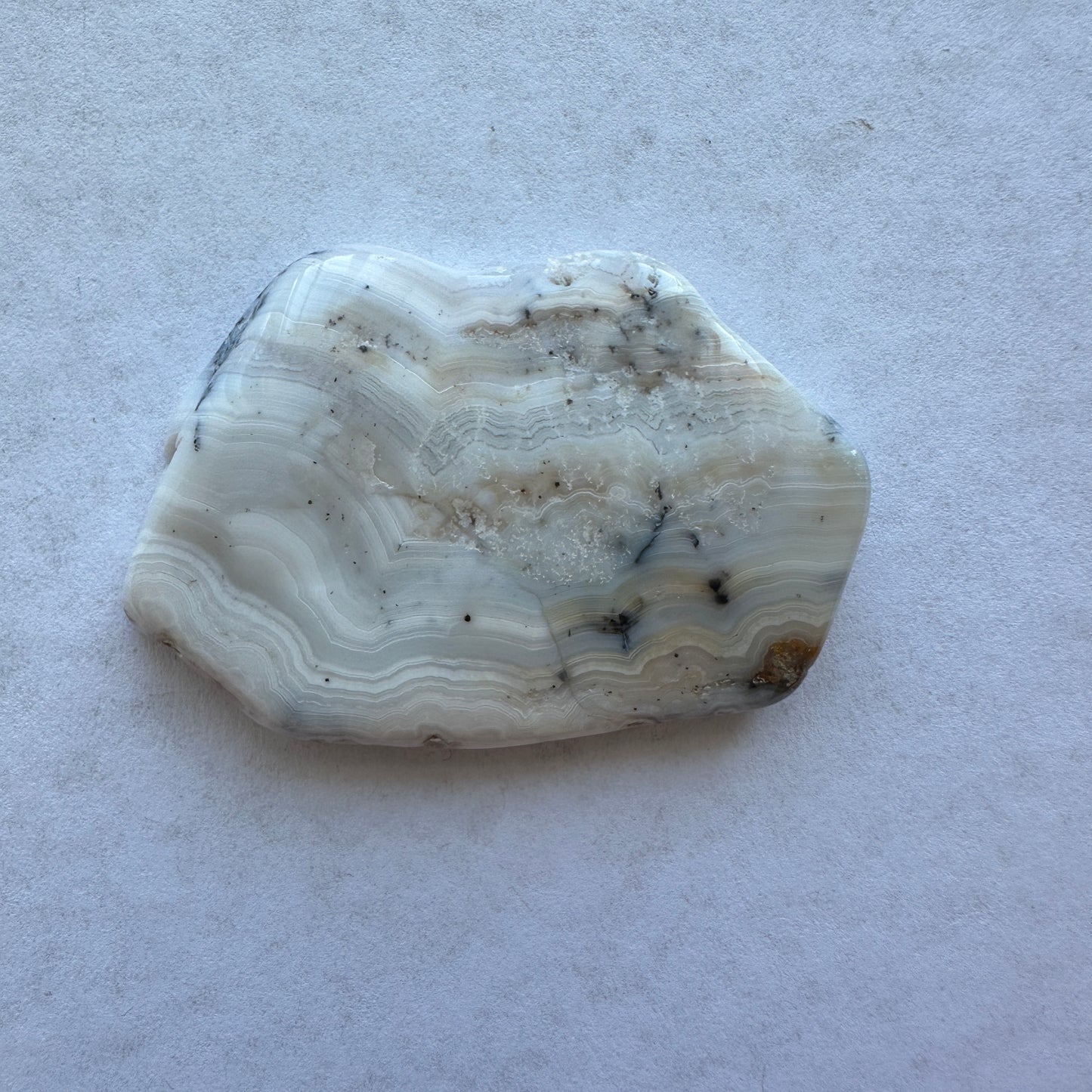 47.83g Colorado Silver-Bearing Amethyst Sowbelly Agate Slab