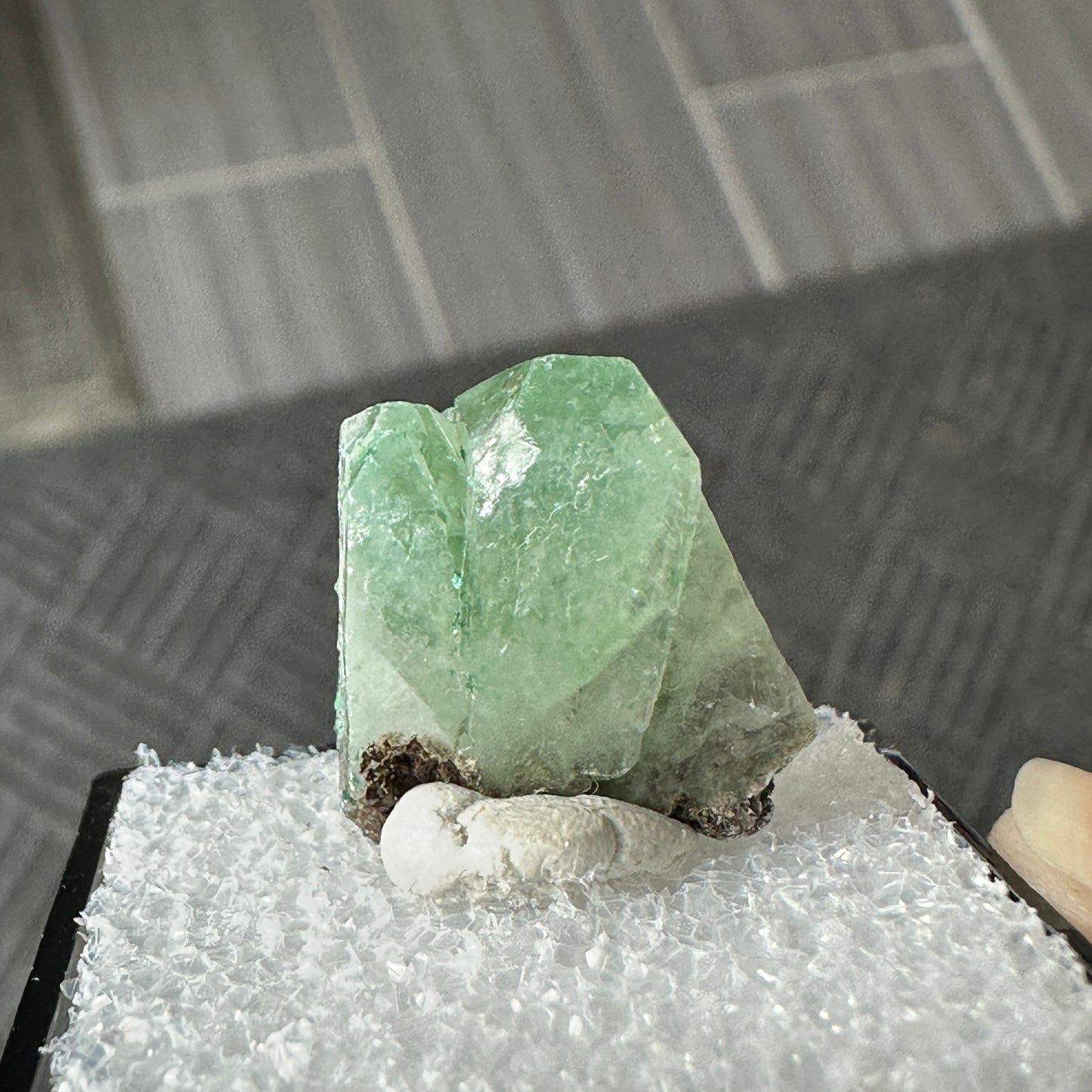 Malachite Included Baryte Perky Box Specimen from DR Congo