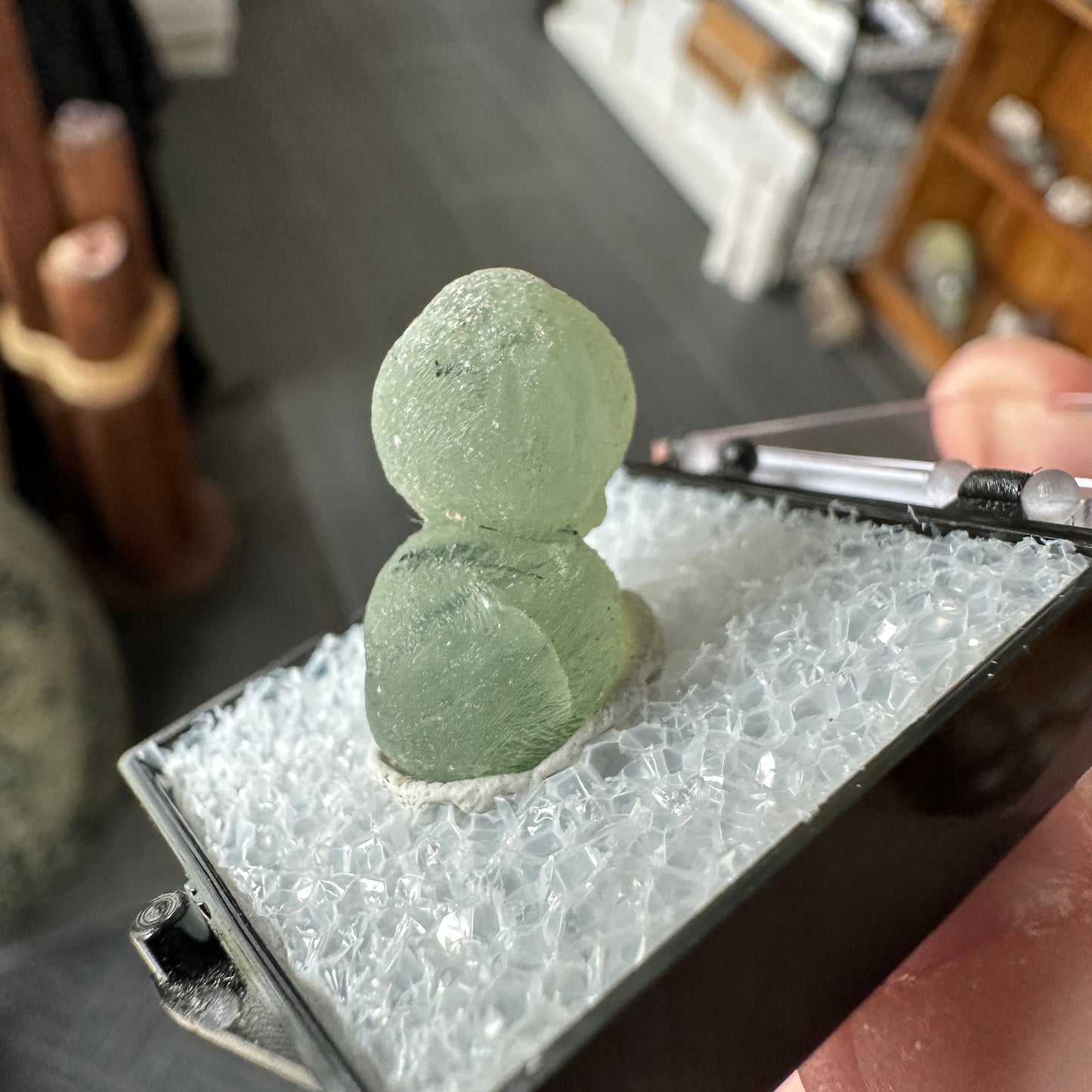Prehnite Perky Box Specimen from Mali