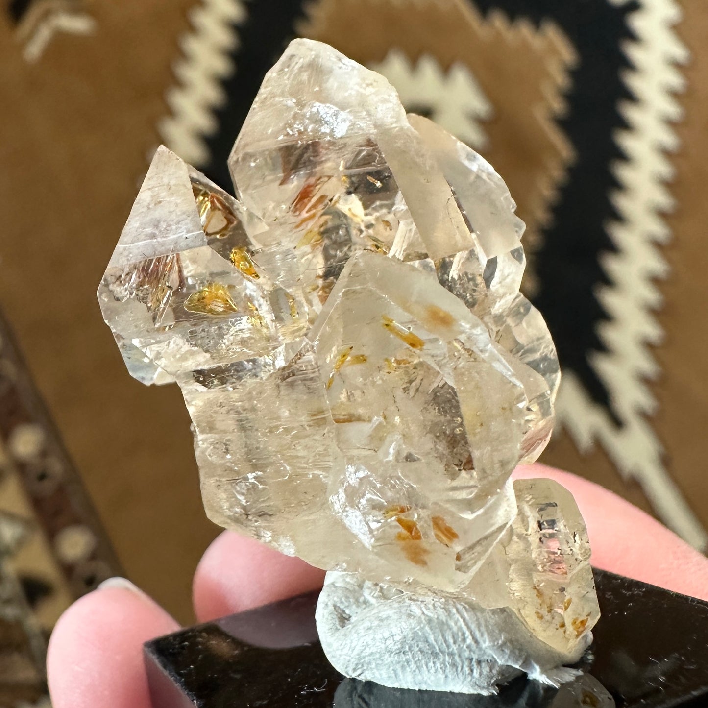 UV Reactive Petroleum Included Firefly Quartz from Madagascar