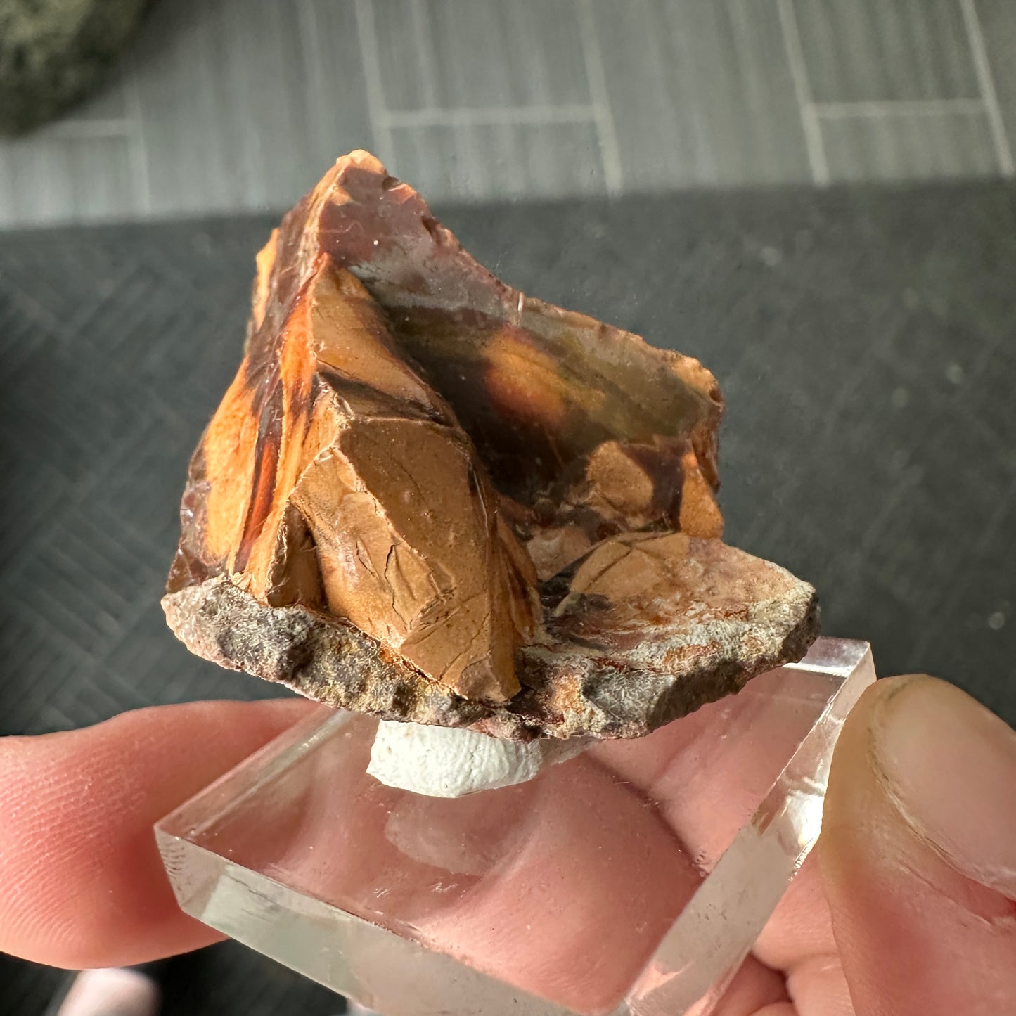 Chocolate Fire Opal Miniature from Ethiopia
