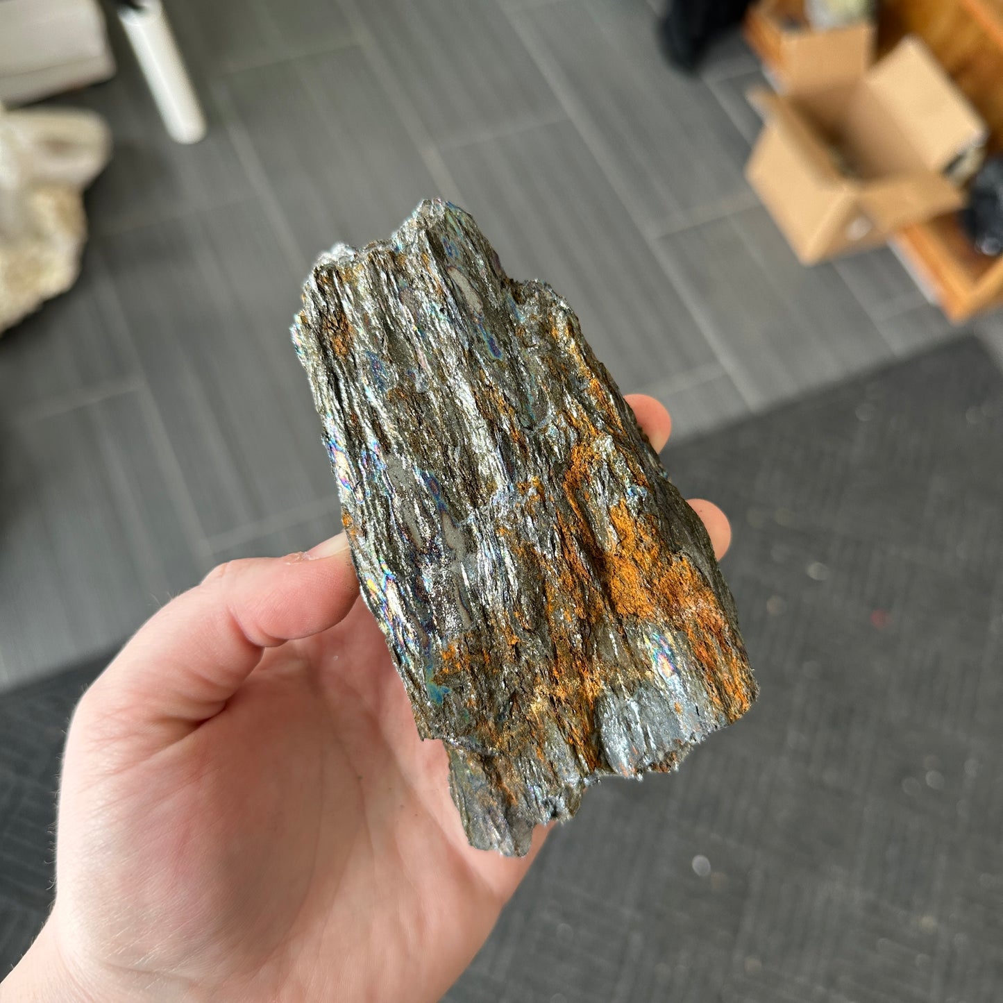 Iridescent “Rainbow” Hematite from Brazil