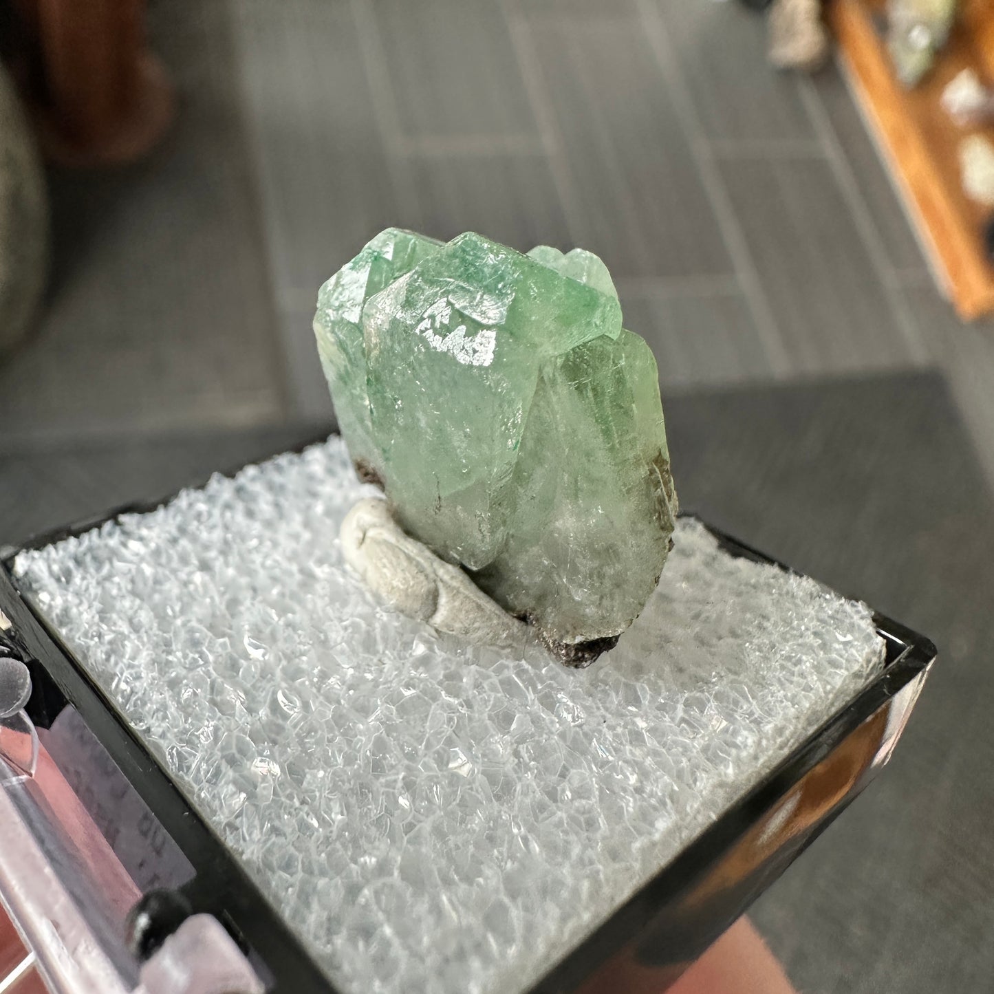Malachite Included Baryte Perky Box Specimen from DR Congo