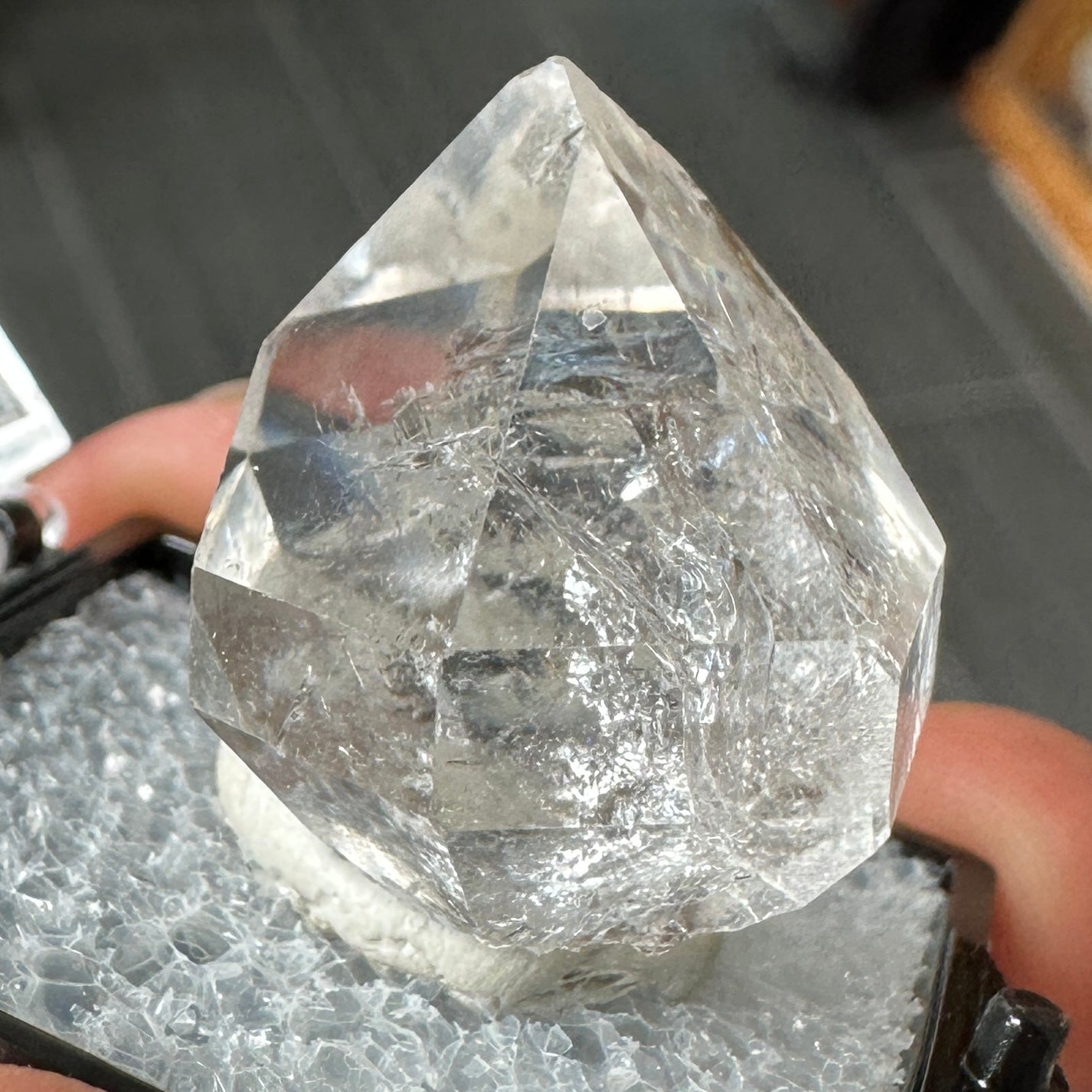 Herkimer Diamond Quartz Perky Box Specimen from New York