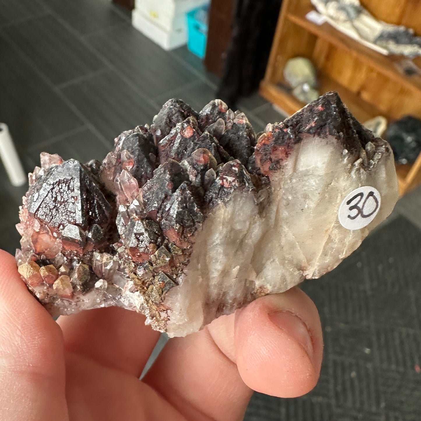 Cabinet Sized Hematite Included Quartz from Orange River, South Africa
