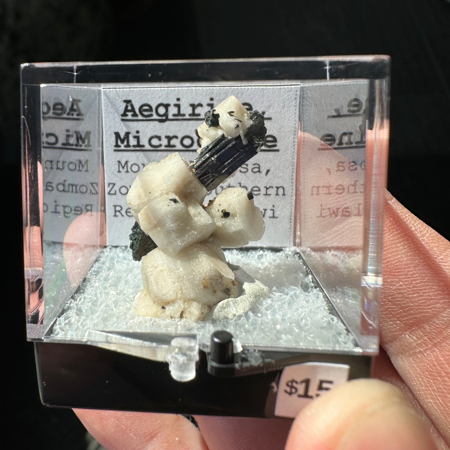 Aegirine and Microcline Perky Box Specimen from Malawi