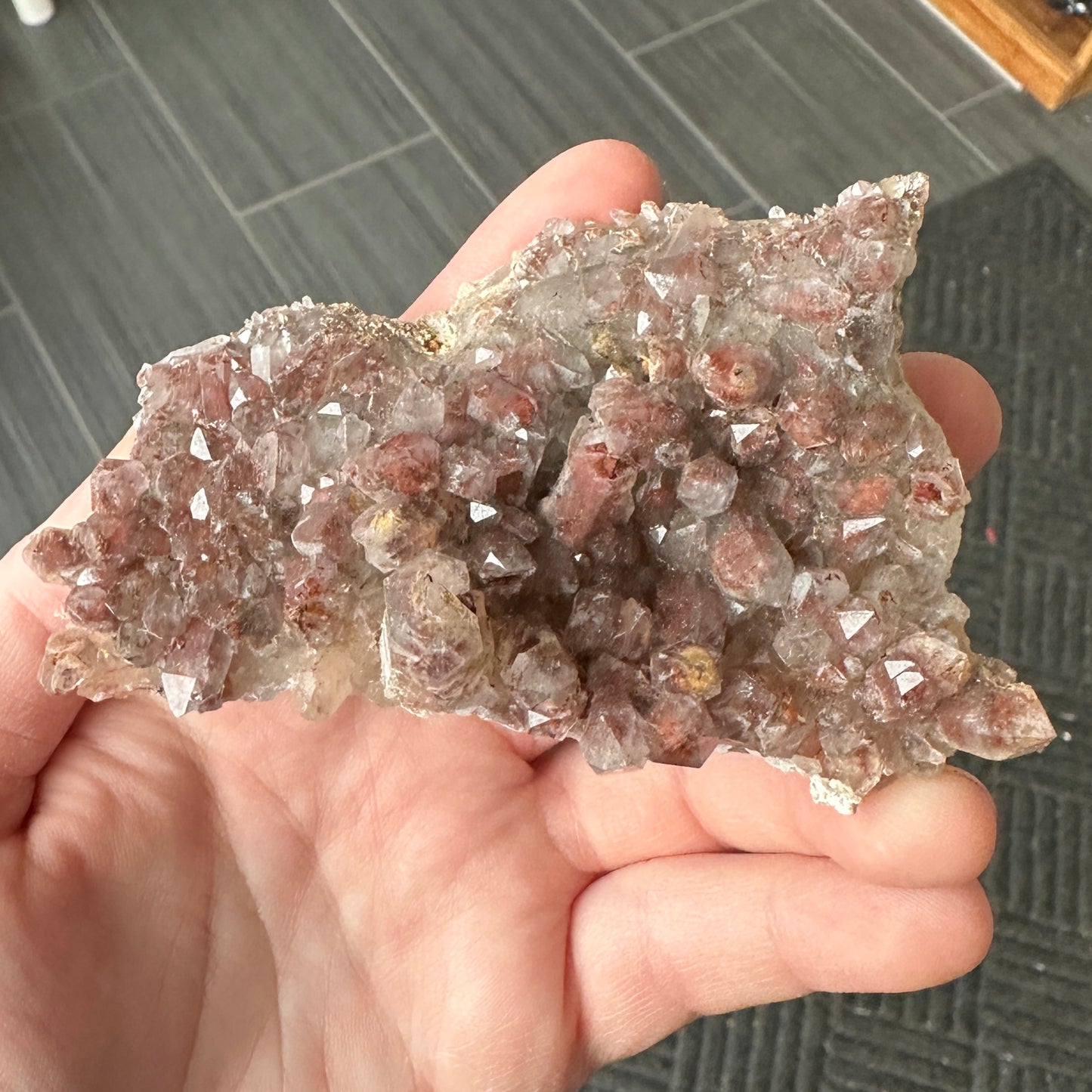 Cabinet Sized Hematite Included Quartz from Orange River, South Africa