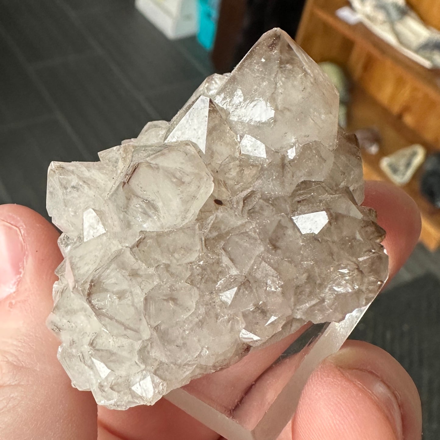 Miniature Sized Smoky Quartz from Orange River, South Africa