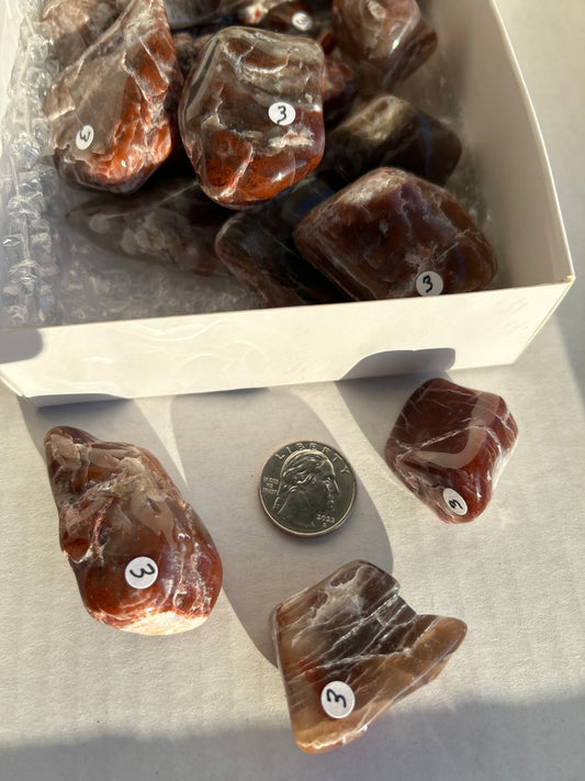 Pigeon’s Blood Agate Tumbled stone