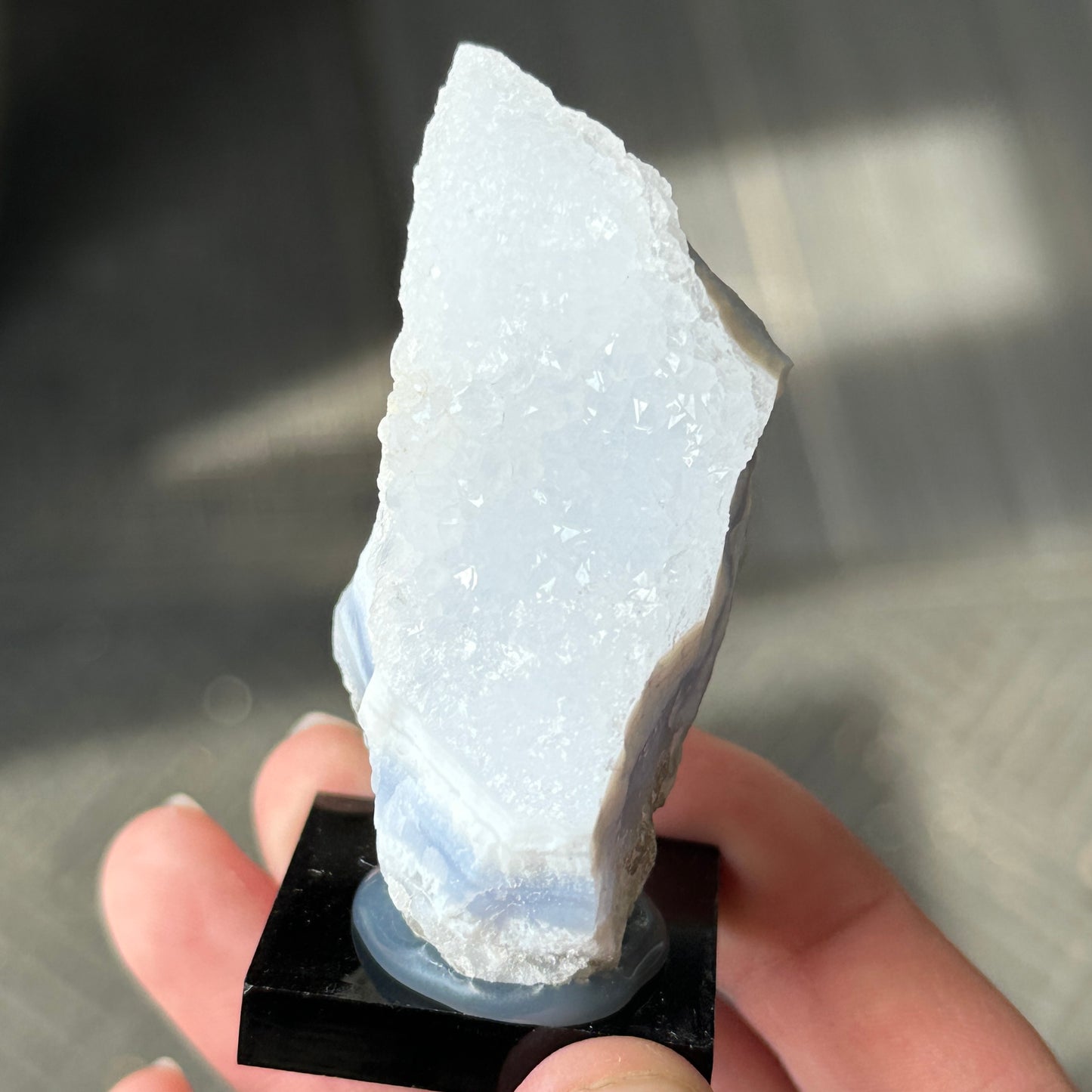Gorgeous High Grade Blue Lace Agate Miniature Specimen from Malawi