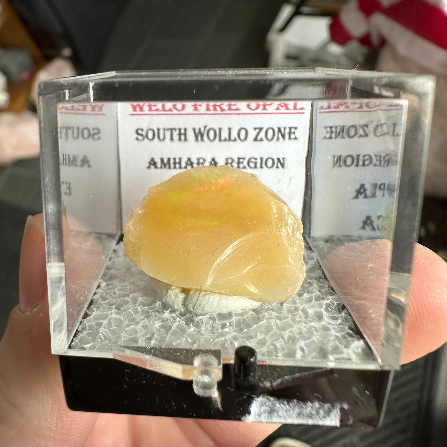 Stunning A+ Welo Opal in Perky Box from Ethiopia