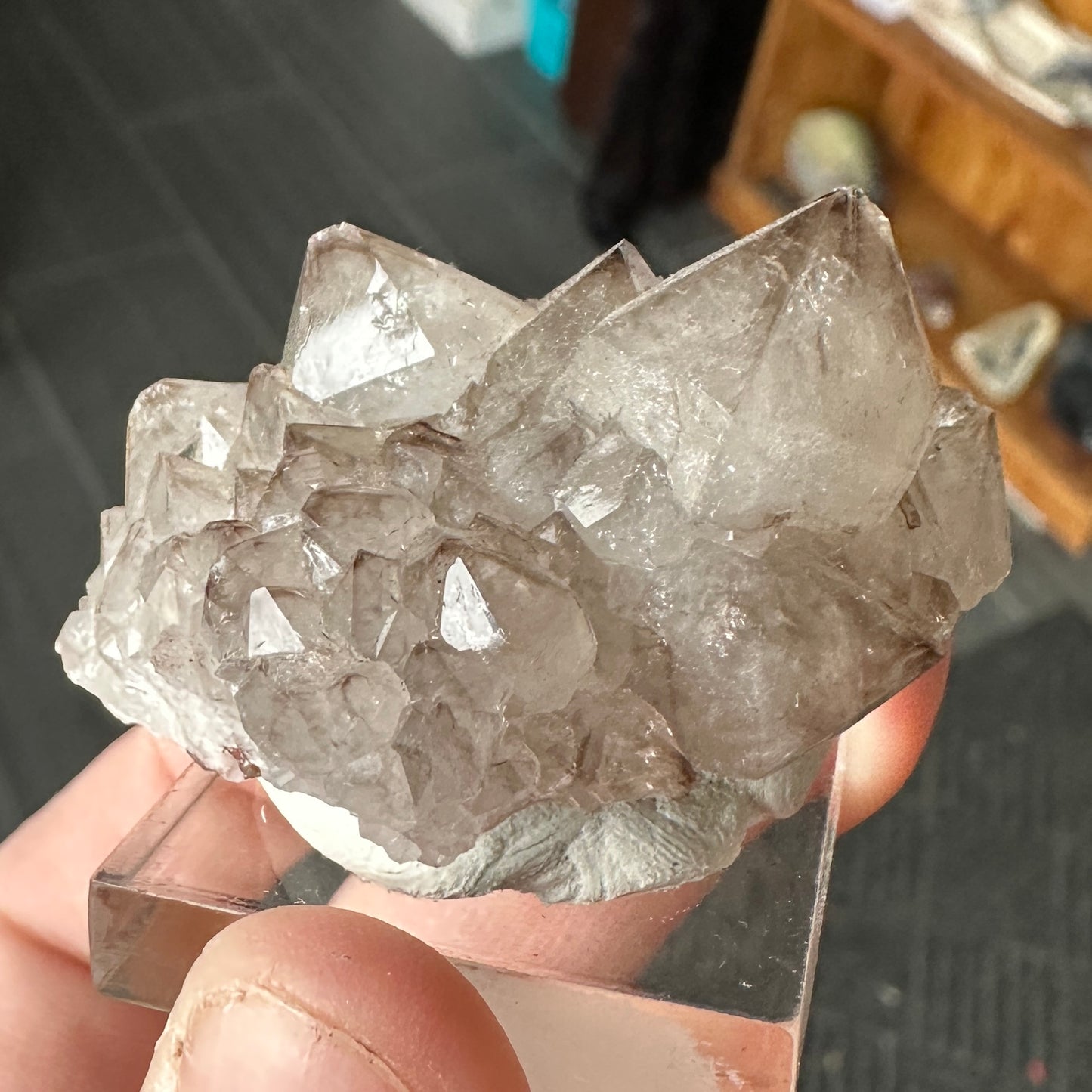 Miniature Sized Smoky Quartz from Orange River, South Africa