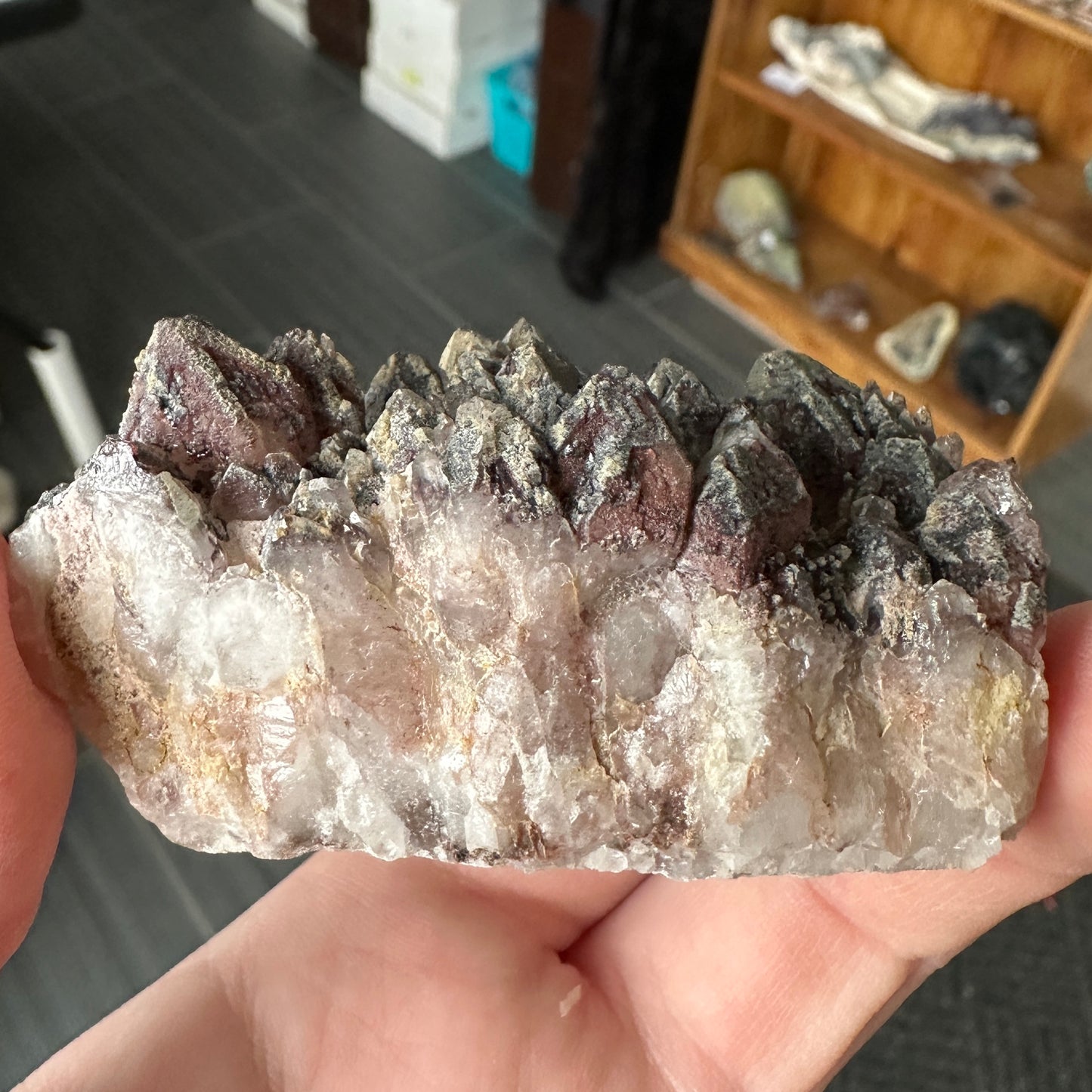 Cabinet Sized Hematite Included Quartz from Orange River, South Africa