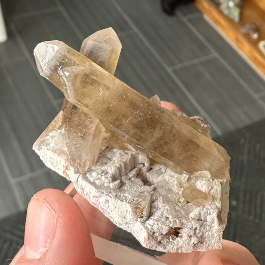 Miniature Sized Smoky Citrine from Orange River, Namibia