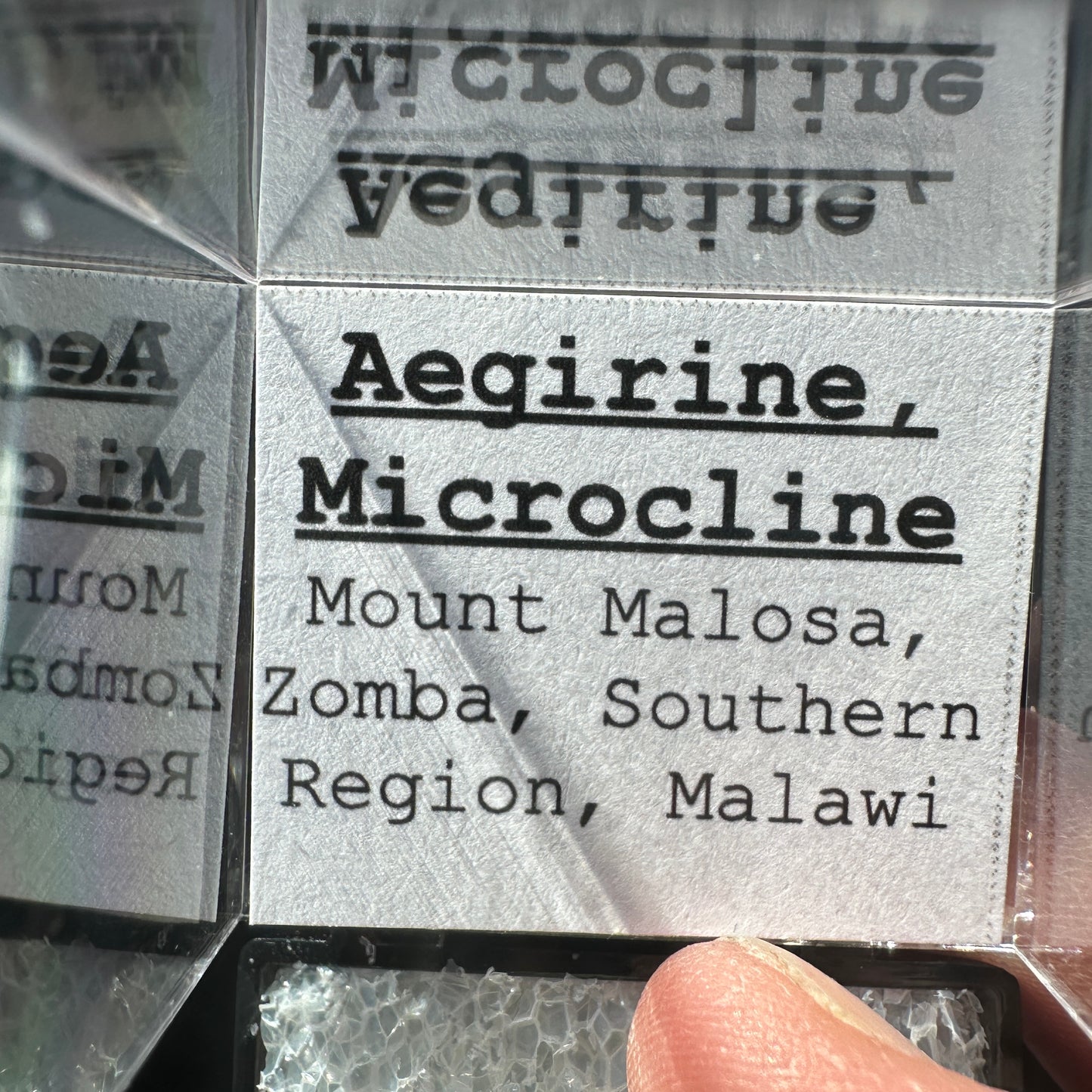 Aegirine and Microcline Perky Box Specimen from Malawi