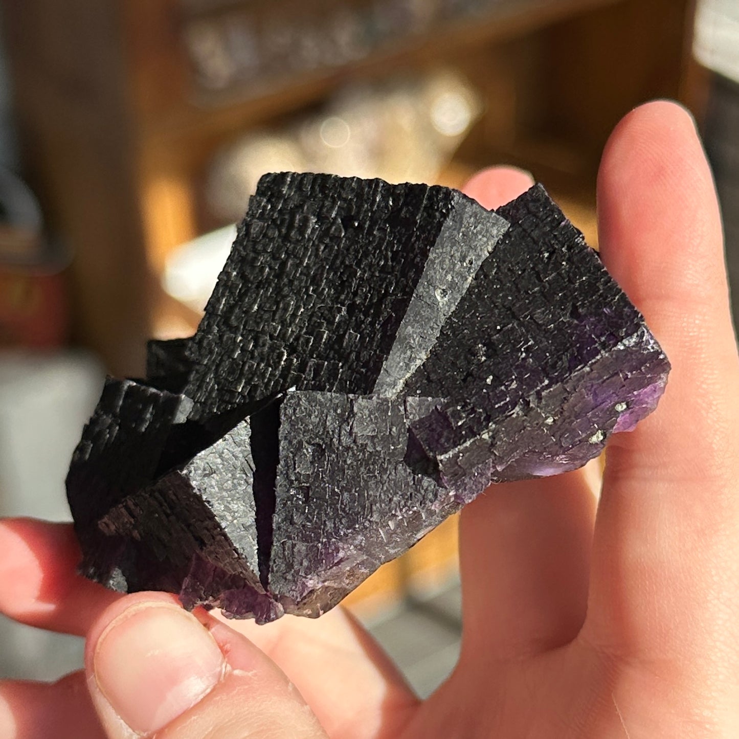 Stunning Deep Purple Fluorite from the Yindu Mine, Inner Mongolia, China