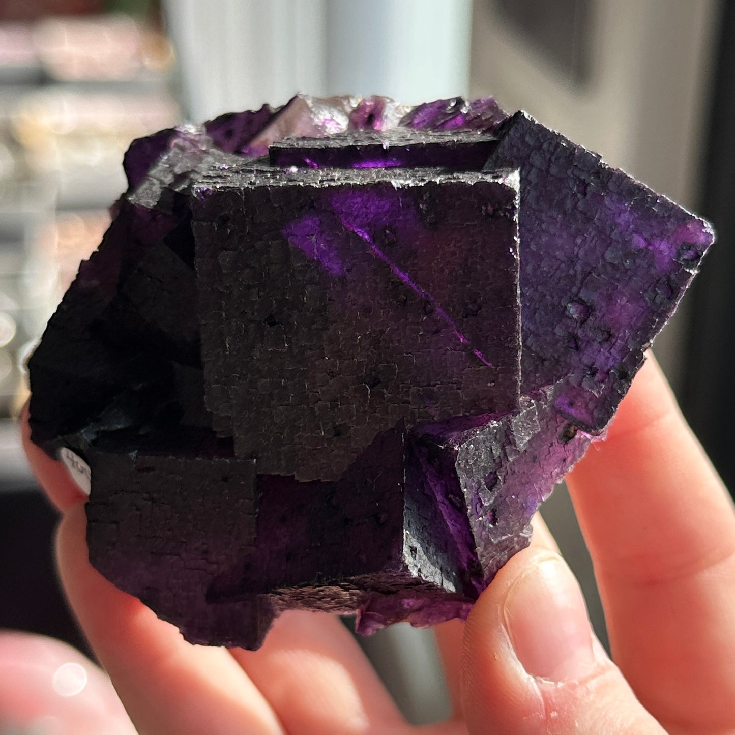 Stunning Deep Purple Fluorite from the Yindu Mine, Inner Mongolia, China