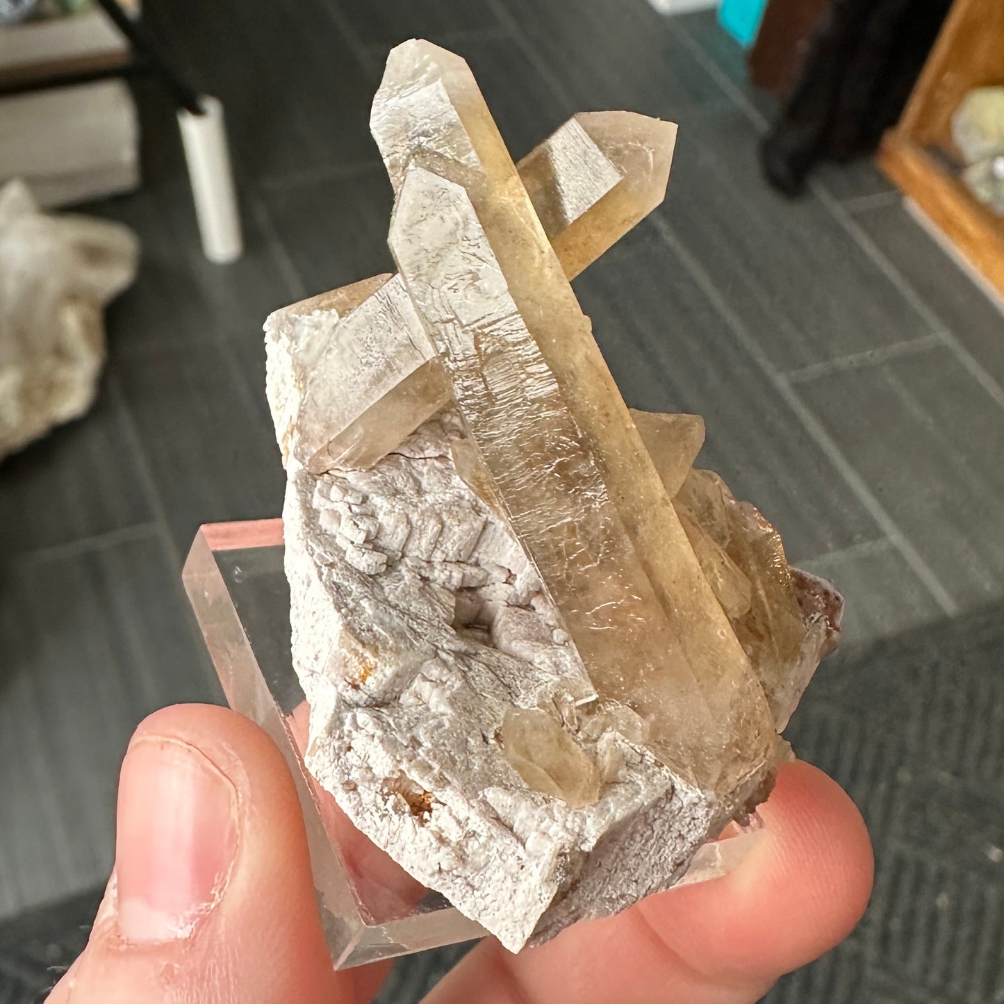 Miniature Sized Smoky Citrine from Orange River, Namibia