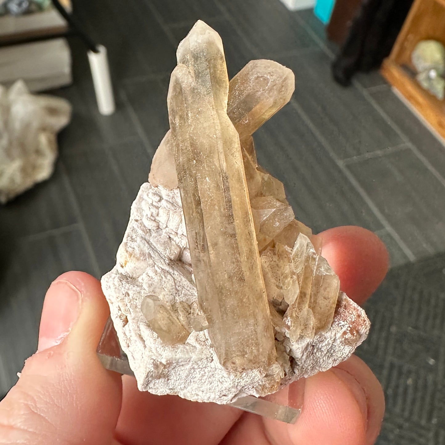 Miniature Sized Smoky Citrine from Orange River, Namibia