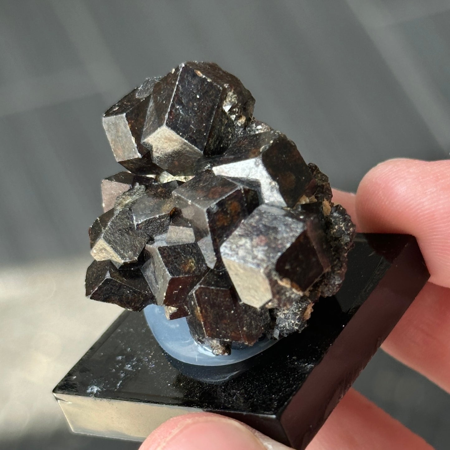 Deep Andradite Mali Garnet Miniature Specimen