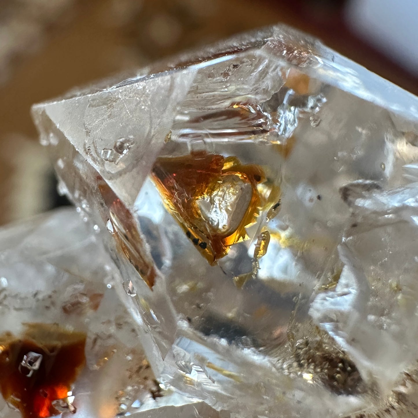 UV Reactive Petroleum Included Firefly Quartz from Madagascar