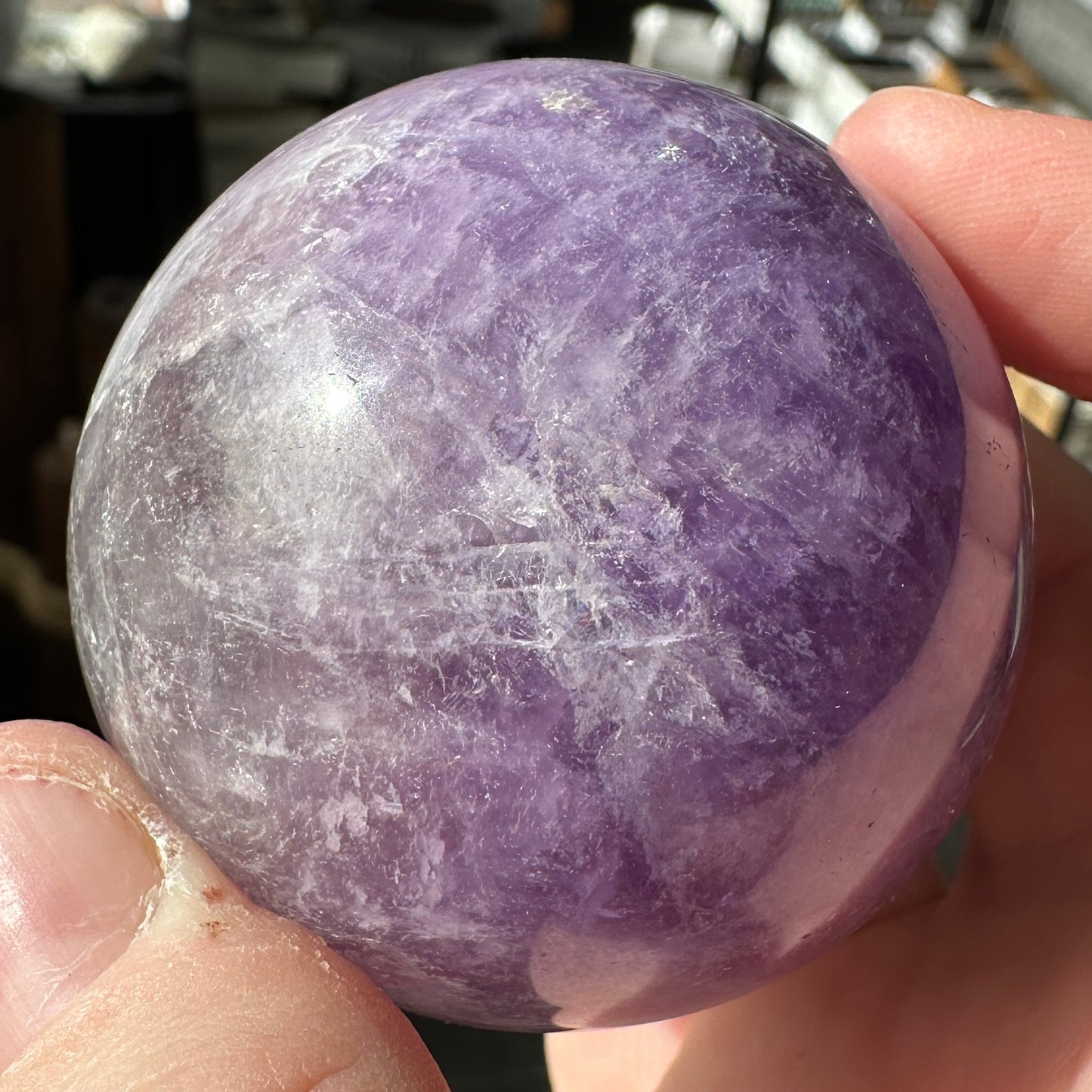 Purple 5.21cm Amethyst Sphere from Brazil