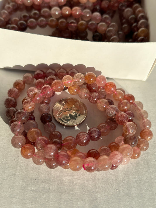 Strawberry Quartz Bracelet