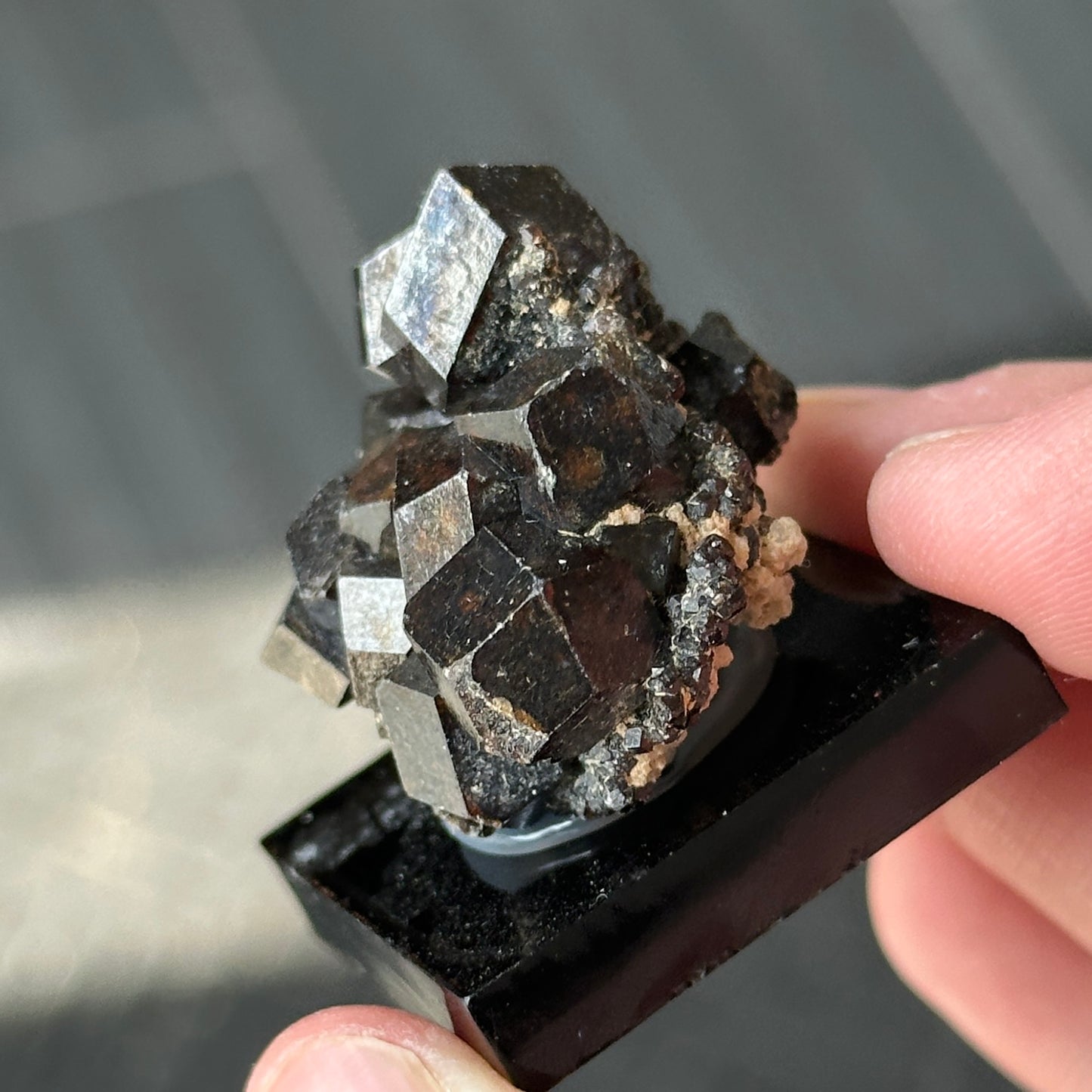 Deep Andradite Mali Garnet Miniature Specimen