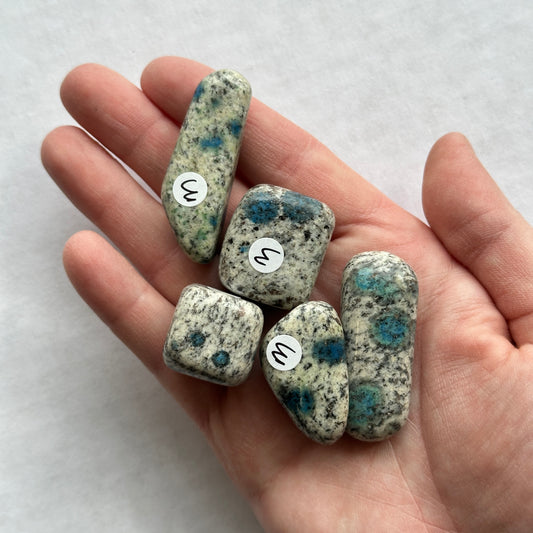 Medium Tumbled Blue K2 Jasper from Afghanistan