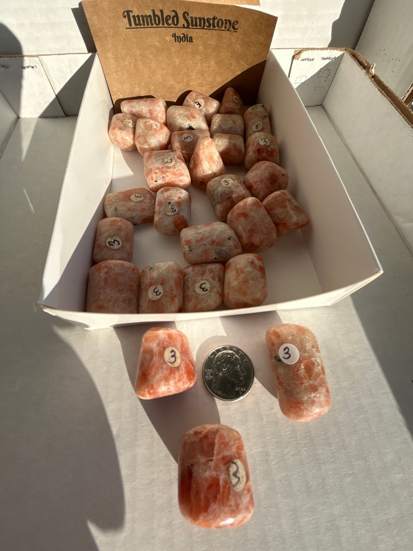 Tumbled Sunstone from India