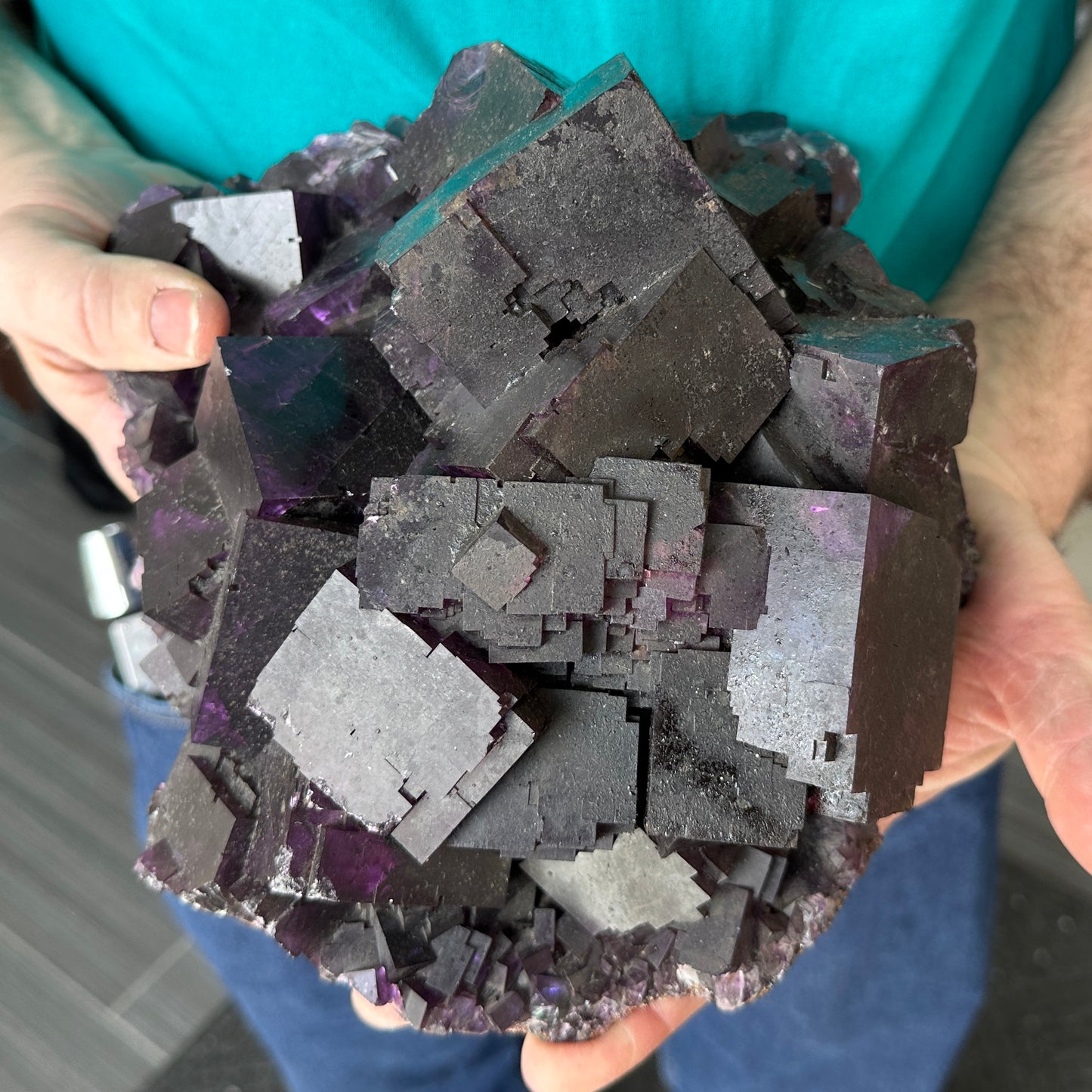 Museum Size Purple Fluorite from Cave in Rock, Illinois, USA