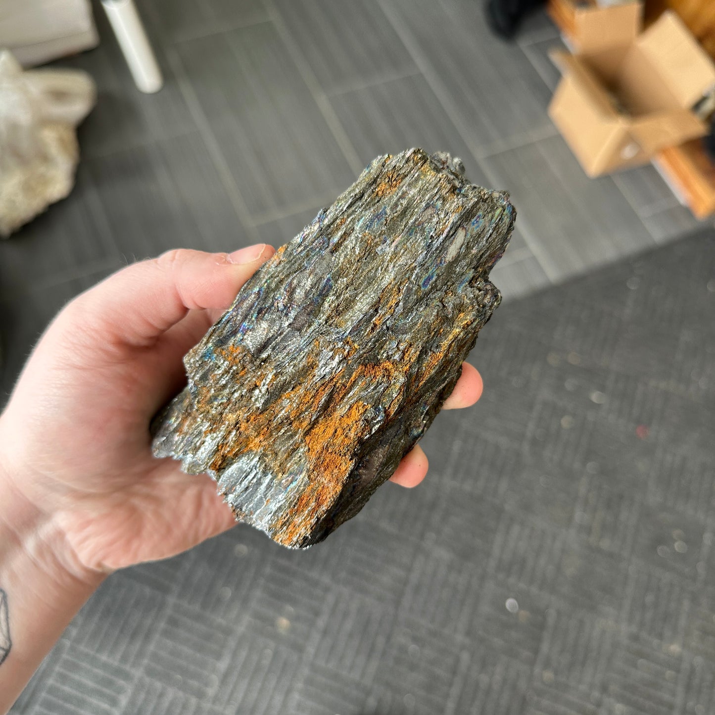Iridescent “Rainbow” Hematite from Brazil