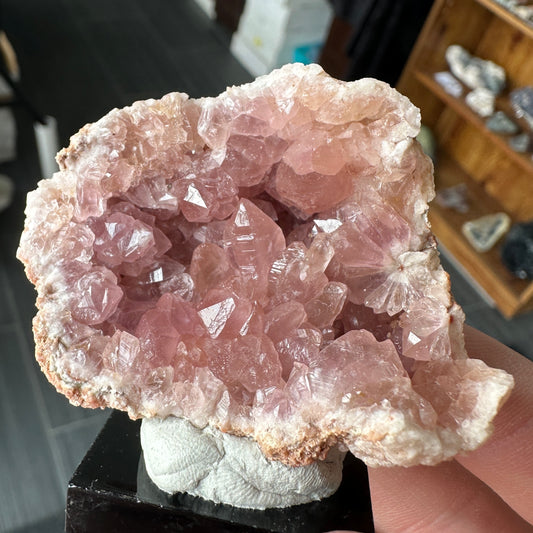 Miniature Sized Pink Amethyst Geode from El Choique mine, Argentina
