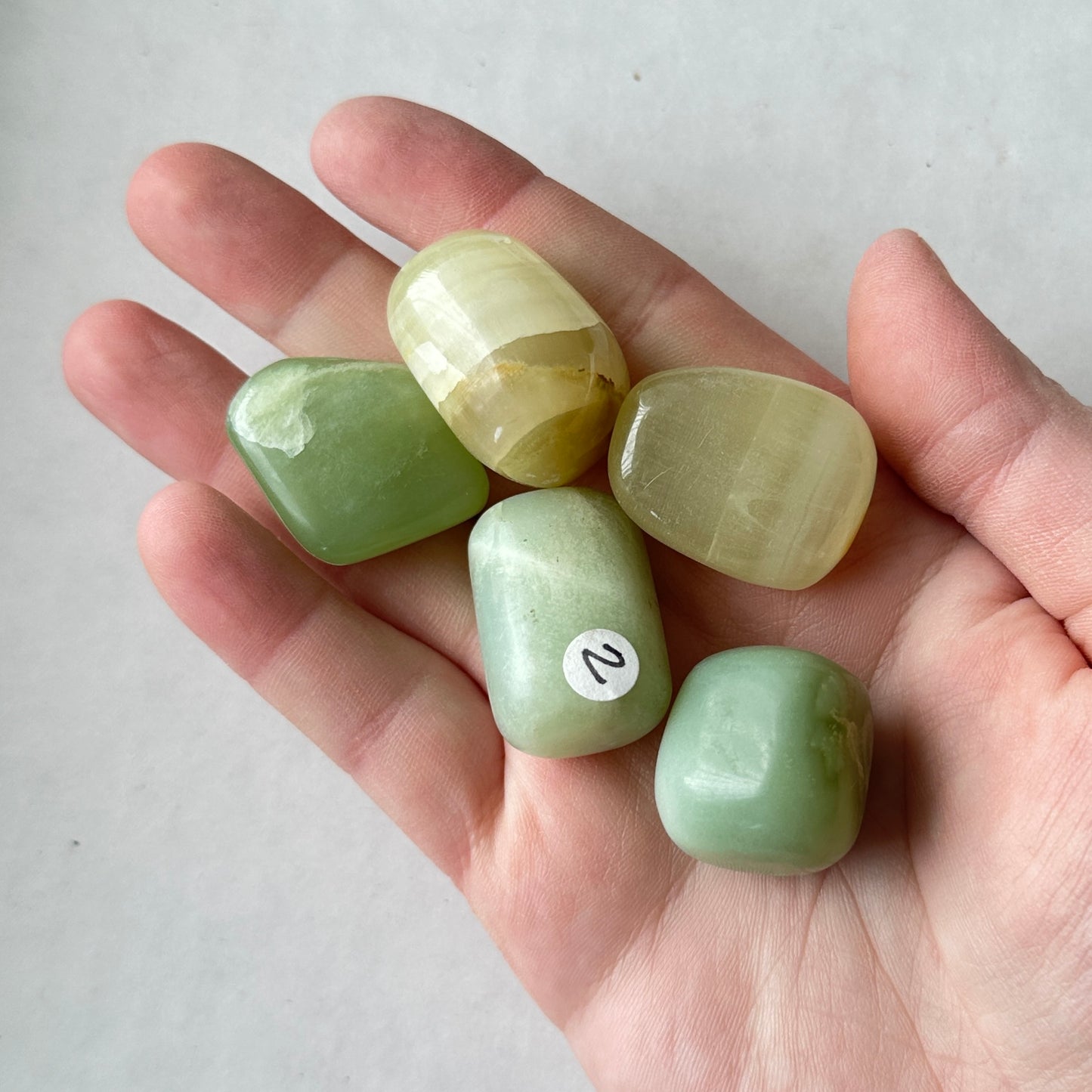 Medium Tumbled Green Onyx from Pakistan