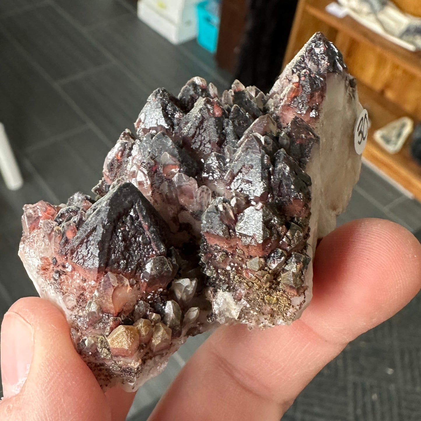 Cabinet Sized Hematite Included Quartz from Orange River, South Africa