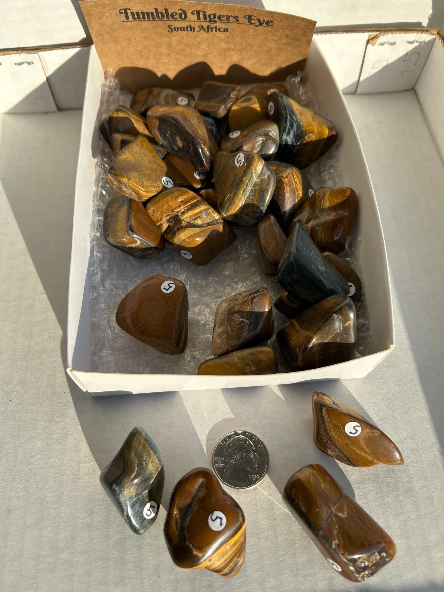 Tumbled Tiger’s Eye from South Africa