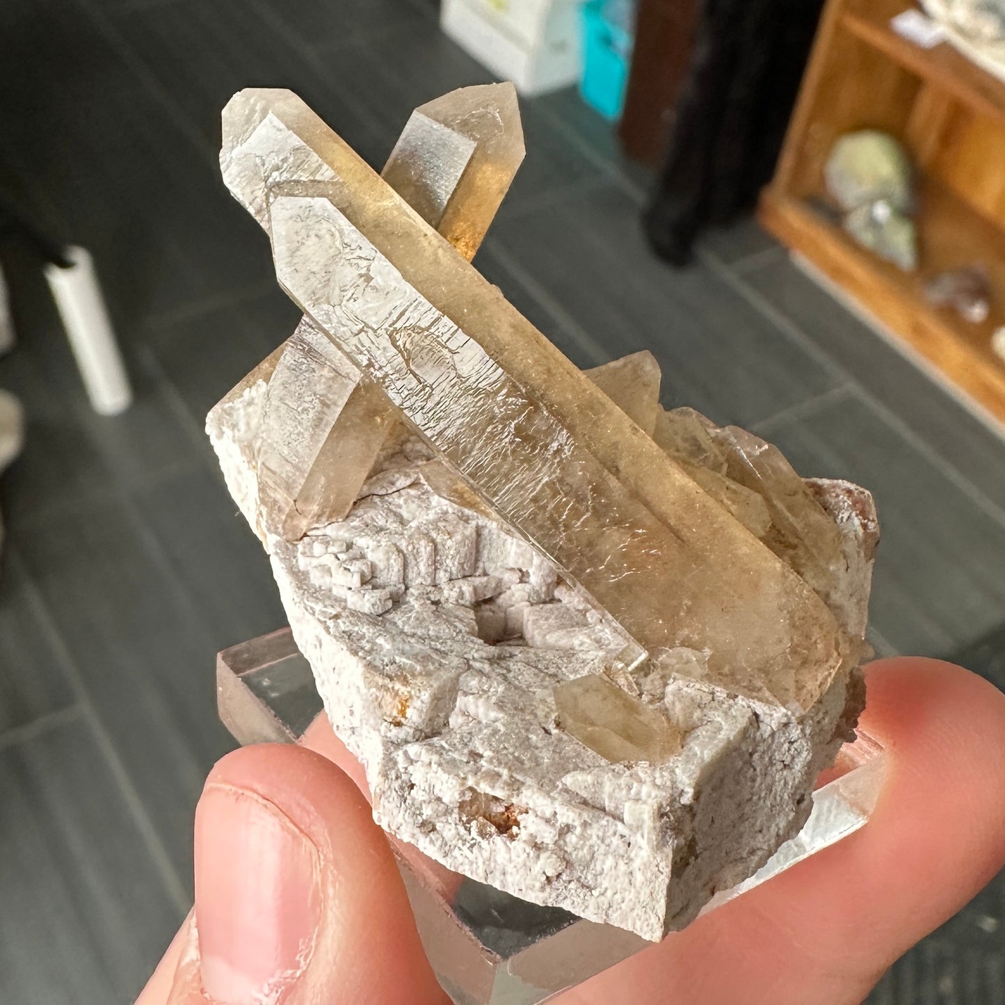 Miniature Sized Smoky Citrine from Orange River, Namibia