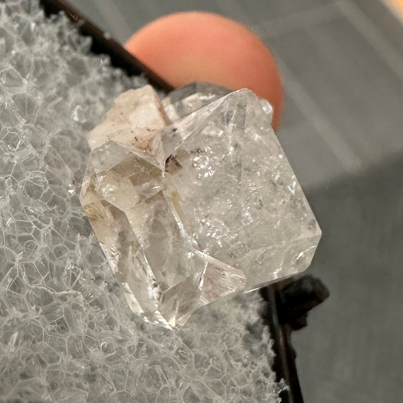 Herkimer Diamond Quartz Perky Box Specimen from New York