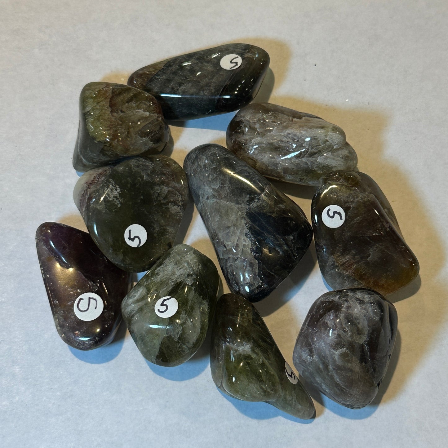 Medium Tumbled Super Seven Amethyst from Morocco