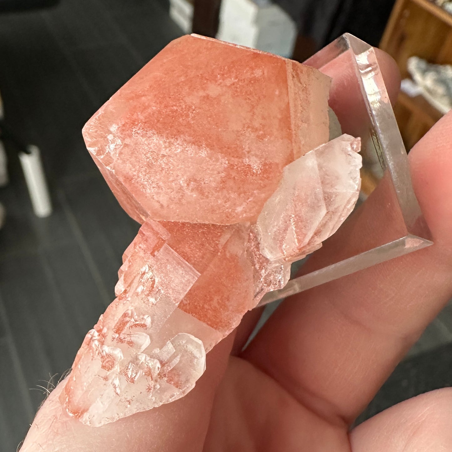 Miniature Sized Hematite Included Quartz from Orange River, South Africa