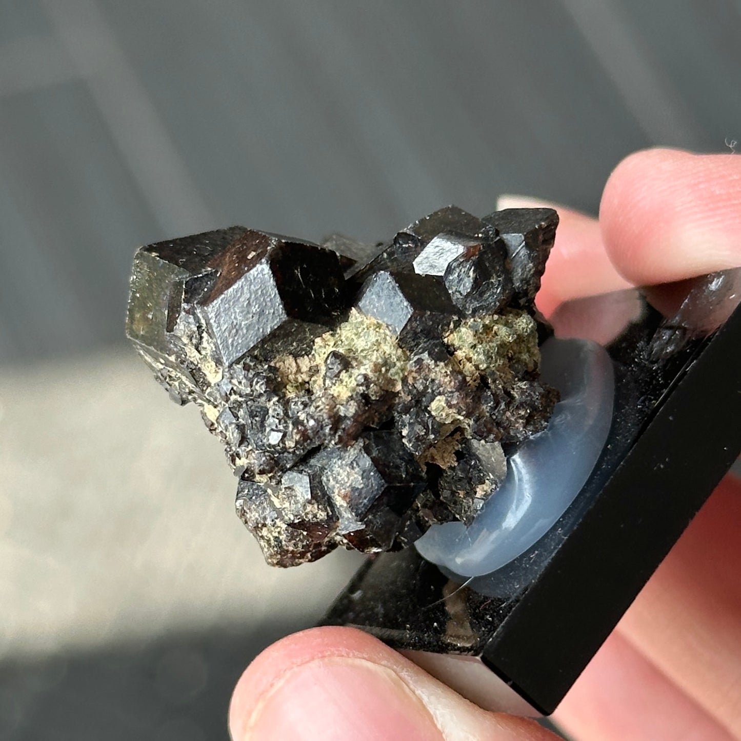 Deep Andradite Mali Garnet Miniature Specimen