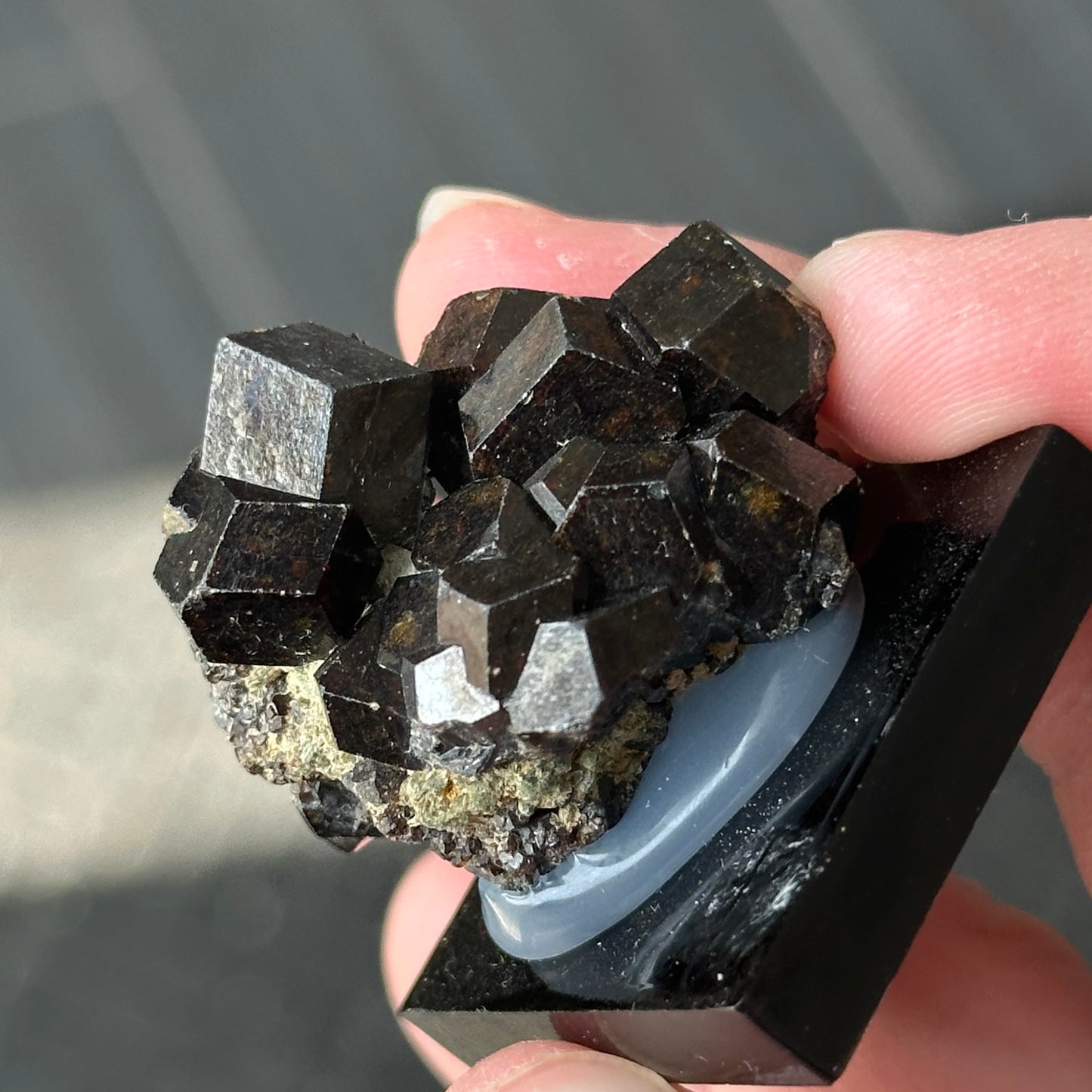 Deep Andradite Mali Garnet Miniature Specimen