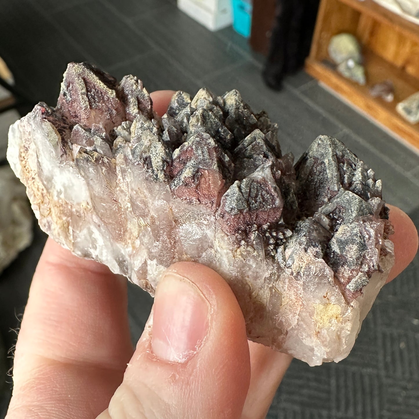 Cabinet Sized Hematite Included Quartz from Orange River, South Africa
