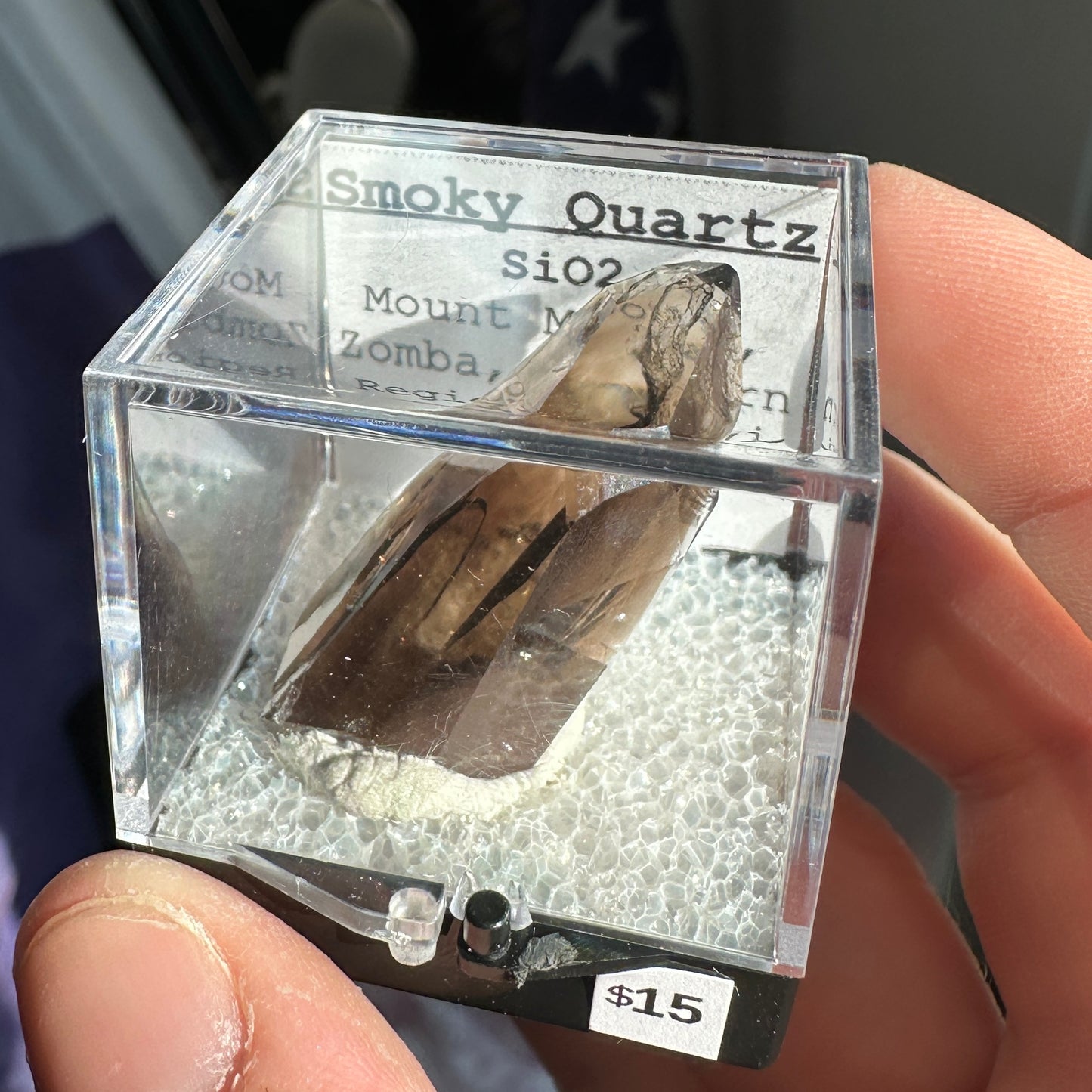 Gem Alpine Smoky Quartz Perky Box Specimen from Malawi