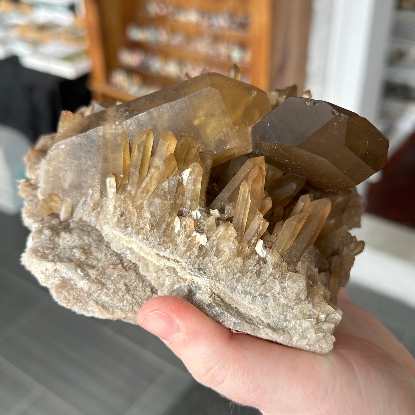 Large Cabinet Japan Law Twin Citrine from Zambia