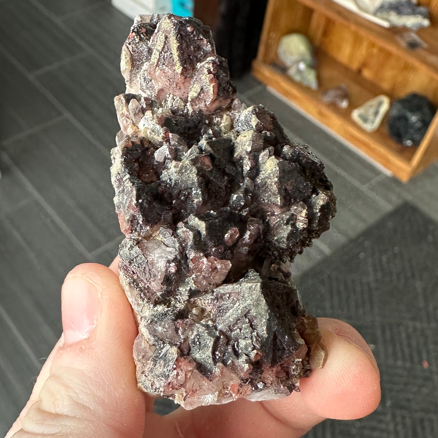 Cabinet Sized Hematite Included Quartz from Orange River, South Africa